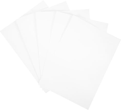Housoutil 5Pcs Shredder Lubricating Sheets Easy to Use Shredder Oil Paper Compatible with All Shredders Efficient Cleaning for Smoother Operation