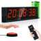 Ousmile Timer Sport avec Bouton Marche/Arrêt, Minuteur et Chronomètre Digital Portable, Horloge Murale Numérique avec Télécommande, Intervall Timer, 12/24H Horloge pour Fitness, Workout, Home Gym