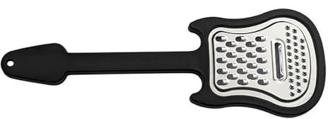 Rallador de queso multiusos de acero inoxidable resistente con forma de guitarra con mango ergonómico para uso de rallar, fácil limpieza, trituradoras de queso