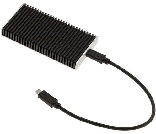 KALEA-INFORMATIQUE Boitier Aluminium USB4 et Thunderbolt 4 40G pour SSD M2 NVMe. Débit réel mesuré sur Mac ou PC 3.7G/s