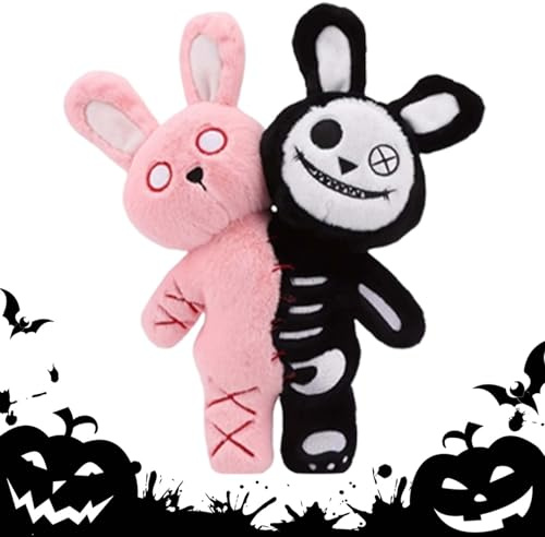 Moxeupon Plüschspielzeug – weiches Plüschspielzeug | Horror mit Zwei Köpfen von 28 cm für und Mädchen, perfekt für Zimmerdekoration und Auto, Geschenk für Ostern, Weihnachten, Halloween