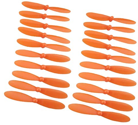 20 Stück Propeller Drohnen Zubehör Propeller Rotorblätter Blade Ersatzpropeller Aus Umweltfreundlichem Plastik für Lange Haltbarkeit für Mini Quadrocopter Copter