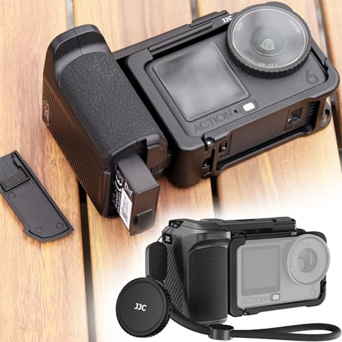 JJC Osmo Action 6 Cage Street Grip Kit for Street Photography Vlogging | Aluminium Protective Frame with Handle for DJI Osmo Action 6, Action Cam Cage Handle with Lens Cap & Wrist Strap Accessories