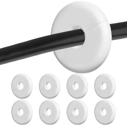 Wall Cable Hole Cover 8 PCS Cable Wall Grommet Pass Through Anti-Slip Walls,Cable Routing Kit Accessories for Walls&Furnitures Wire Hole