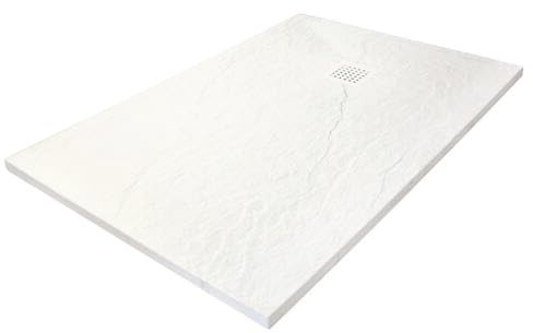 ONDÉE Receveur De Douche Blanc 90x180cm Extra-plat 30 mm résine | Structure Alvéolaire Résistante, Certifié PN24, Sécurité Optimale, renforcée fibre verre, 90 x 180 cm, finition soignée