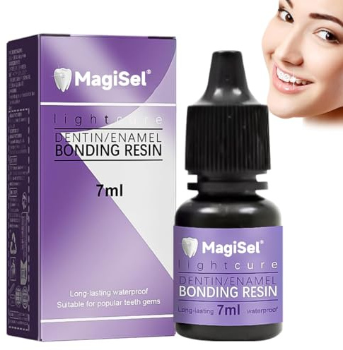 Pegamento para Decoración de Gemas Dentales, Pegamento de Diamante Dental Fuerte, Pegamento Transparente Profesional, Piedras Preciosas Fijas, Piedras Preciosas para Dientes DIY, 7ml