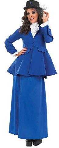 Fun Shack Kostüm Nanny Viktorianisch für Damen, Mit Hut, Filmcharakter, Ideal für Karneval und Halloween, XXL