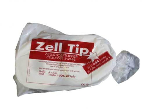 ZELLSTOFFTUPFER 4x5 cm 2X500 St
