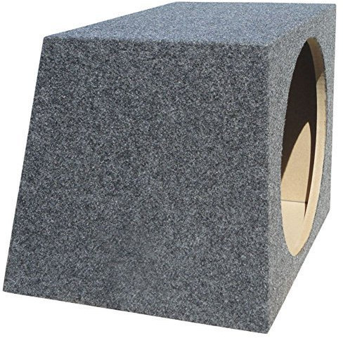 1 COM10 box vuoto cassa vuota da 25 cm 250 mm 10, per subwoofer, di forma trapezoidale, da 20 litri, in sospensione pneumatica (cassa chiusa), 1 pezzo