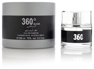 Arabian Oud 360 Black - Eau de Parfum for Him - Fruity Oriental Fragrance with Bergamot, Green Tea and Sandalwood - 100 ml