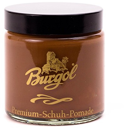 Burgol Pomade - Versorgt Leder mit Nährstoffen. Mischemulsionscreme in 100 ml Tiegel. In vielen Farben erhältlich.