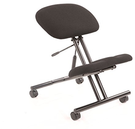 Dynamic OP000070 Kneeling Stool Task Operator Fabric Chair - Black