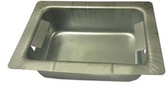 Cassetto vaschetta portacenere per camino e stufa a pellet 24 x 19 x 7 cm CLAM in lamiera stampata