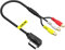 Chelink RCA Adapter Audio Video Kabel für Audi, Music Interface AMI zu 3 RCA Audio Video und Audio-Eingang Kabel