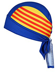 ShopINess Unisex-Bandana Mütze für Radfahren und andere Outdoor-Sportarten - Flaggen (Katalonien)