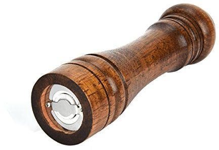 Binhai Pfeffermühle Pfeffermühle Holz Set massiv mit starkem, verstellbarem Keramikmahlwerk