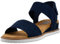 Skechers Femme 31440-NVY_40 Sandales d'extérieur, Bleu Marine