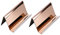 Toyvian Lot de 2 présentoirs de cartes de visite en acier inoxydable pour bureau table (or rose)
