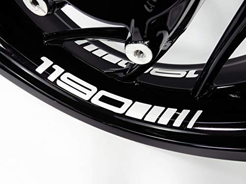 Bike Label 790079A - Set di 4 adesivi per cerchioni, compatibili con KTM 1190 Adventure