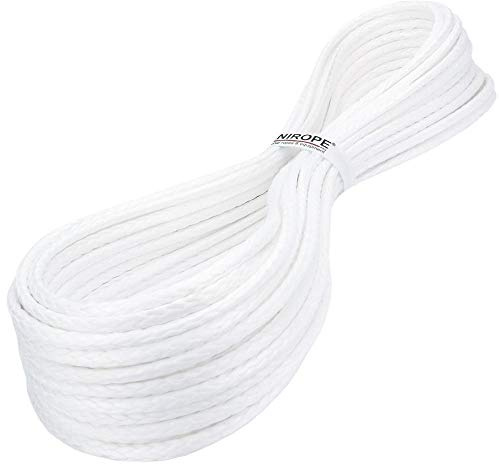 Kanirope Dyneema PRO 4 mm 20 m bianco 12 x intrecciato SK78 pre-allungato rivestito