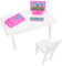 Zerodis Puppenhaus Zubehör Mini Computer Tastatur Faxgerät Schreibtisch Stuhl Puppenhaus Rollenspiele Spielzeug Mini Möbel Set für Mädchen Kinder