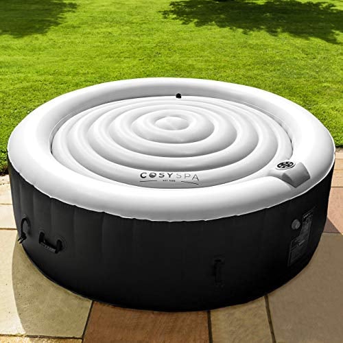 CosySpa Whirlpool Abdeckung | Energiesparend | Schutz gegen Regenwasser, Dreck und Blätter (1,25 m)