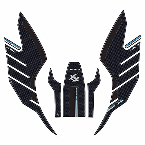 labelbike - 3D Aufkleber-Set für Motorrad-Tankpads kompatibel mit BMW S1000XR 2020-2021 Silber