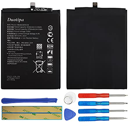 Duotipa Ersatzakku Batterie HB386589ECW kompatibel mit Huawei Mate 20 Lite SNE-LX3 SNE-LX1 & P10 Plus & nova 5T Akku mit Werkzeugen