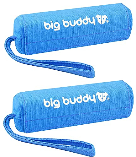 big buddy® Futterdummy für Hunde | Apportierbeutel, Futterbeutel, Hundetraining, Agility Training, Hundeerziehung, Dummy für leckerlies - extrem strapazierfähig (2X, Blau)