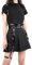 LEACOOLKEY 2 Stücke Damen Punk Leder Taillengürtel Gürtel mit Bein Gothic Strumpfbänder, Schwarz Leder Gürtel für Cosplay Rave Outfit Halloween Kostüm