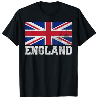 Drapeau anglais Union Jack pour homme et femme Cadeau de Noël T-Shirt