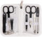 3 Swords Germany - brand quality 8 piece manicure pedicure grooming kit with glass nail file (506)