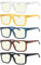 Eyekepper 5-pack Oversized Reading Glasses Blue Light Blocking Large Readers +0.5
