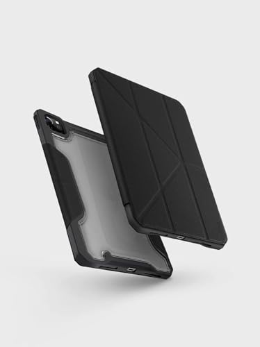 UNIQ Trexa Antimikrobielle Schutzhülle für iPad Pro 11 (2021), Ebenholz, Schwarz