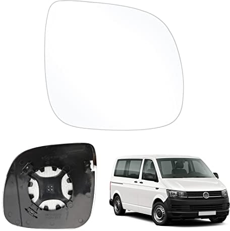 Spiegelglas Ersatz für VW T5 2010-2015, Außenspiegel rechts beheizbar Ersatz für VW T6 2016-2021, Ersatzspiegelglas Ersatz für VW Transporter Caravelle 2014-2018, Spiegel Glas (Rechts)