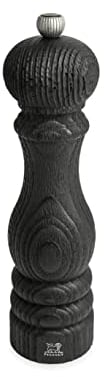 PEUGEOT - Moulin à Poivre Paris Nature Black 22 cm - Réglage Classique - En Bois Revalorisé Labellisé PEFC - Fabrication Française - Coloris Noir