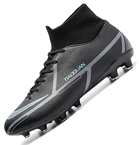 WOWEI Fußballschuhe Herren Jugen Stollen Spikes Cleats Trainingsschuhe Professionelle Spike Cleats Athletics Fussballschuhe Jungen Sneaker Outdoor Sport Fußball Stiefel (42EU)