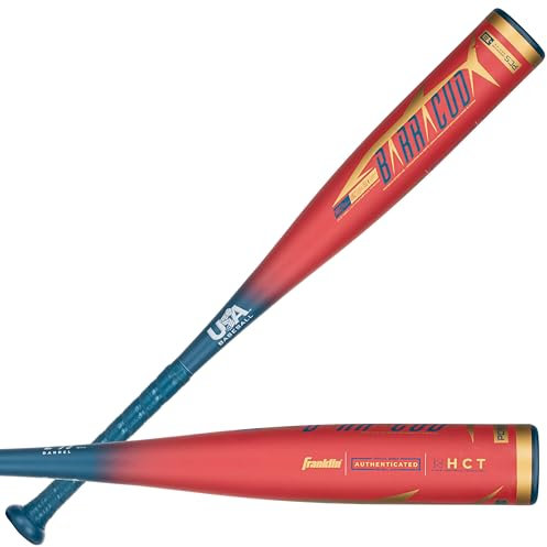 Franklin Sports Unisex, Teenager Barracuda Big Barrel Youth Tballschläger, rot, 24/11 oz