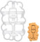 BAKERLOGY Champagne Glass Cookie Cutter - Detailed Biscuit Cutter Design for Baking and Crafts, Ideal on Fondant, Dough, Clay