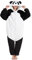 Panda Onesie Damen Einteiliger Schlafanzug Lang Winter Tierkostüm Erwachsene Plüschkostüme Jumpsuit Kuschelig Mit Kapuze Overall Karneval Partyoutfit Tiere Geschenkidee(Weiß-7108,M)