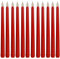 OSALADI 12 Stück Betriebenes Flackernde Led-Kerze Zum Geburtstag Für Flammenlose Kirche Weihnachtskegel Party Rote Kerzen Lichter Hochzeit Candlesicks Elektrische Batterie