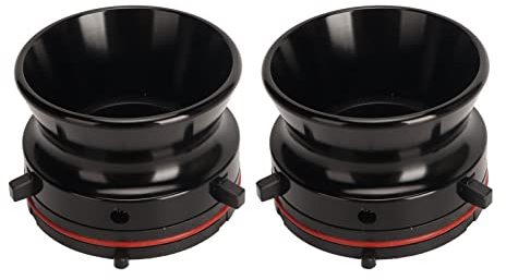 1 Paar Nab-Hub-Adapter, Aluminiumlegierung, 10-Zoll-Öffner, Universelles Ladegerät für Studer ReVox, für Akai, für Teac, für Reel-to-Reel-Tonbandgeräte (Schwarz)