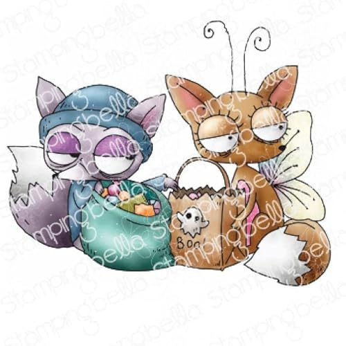 Stamping Bella, Rubber Stamp, SNEAKY FOXY