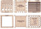 BENECREAT 6 Styles Wood Knitting Gauge Rulers, Crochet Hook and Yarn Wrap Per Inch Guide Knitting Tool for Spinners Yarn Measuring Crochet Accessories
