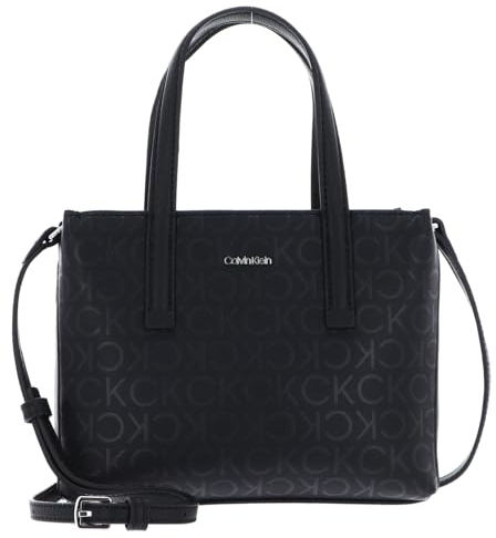 Calvin Klein Damen CK Must Mini Crossover, Black Epi Mono
