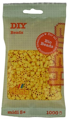 Hama -Bio -Bügelperlen hellgelb (103), 1000st.