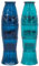 YöL Set of 4 Stackable Drinks Glasses Fish Design Summer Party Dining Picnic BBQ Blue Green Soda Glass Cocktails Juice