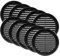 Vent Systems Lot de 10 grilles d'aération rondes en plastique pour soffite de 10,2 cm (dimensions d'ouverture) - Noir - Pour salle de bain, maison - Dimensions extérieures : 13,2 cm
