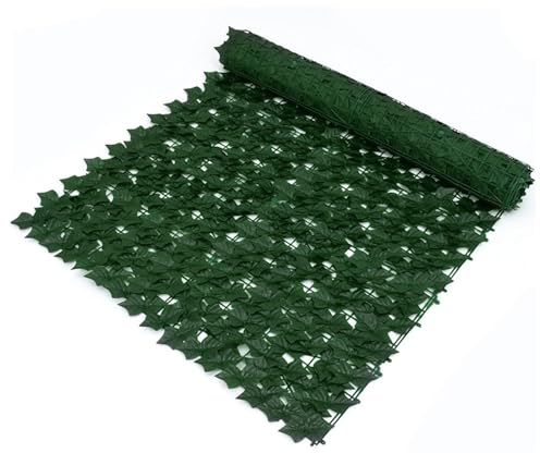 Sichtschutz Garten Balkon Seitenmarkise Künstliche Efeu Hecke Sichtschutz 1x1m 1x5m 1x10m Efeu-Sichtschutzzaun Outdoor Wetterfest Grüner Zaun Wandschutz Gartendekoration(Color:Style 5,Size:1x1m)