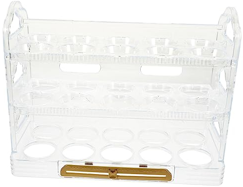 Hohopeti Egg Storage Holder Partition Egg Tray for Home Kitchen for Refrigerator